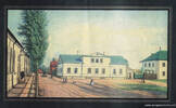 Сарепта. Дом Лангерфельда. Цветная акварель.1850 г.
