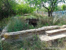 Руины старых немецких склепов на кладбище в городе Марксе Саратовской области.Фото лето 2013 г.