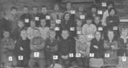 Учащиеся 2-3 классов школы с. Ней-ДенгофФранкского кантона АССР Немцев Поволжья.Фото 1937/38 г.На фото в центре - учительница Полины Айхлер. Фамилии детей, запечатленных на фото, неизвестны.
