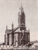 Католическая церковь в немецкой колонии Герцог. Построена в 1907 г. Фото 1912 г.Die Pfarrkirche in Herzog, erbaut in neogotischer Stil.