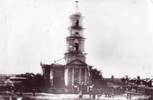 Деревянная лютеранская церковь в с. Красный Яр. Построена в 1861 г. Разрушена в конце 1980-х гг.Фото начала ХХ в.