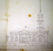 Проект деревянной евангелическо-лютеранской церкви в с. Рейнгардт. Архитектор К. Лагус. 1850 г.