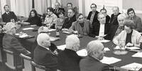 Beratung sowjetdeutscher Schriftsteller in Moskau, 9.-11. Januar 1980. Foto: David Neuwirt.
