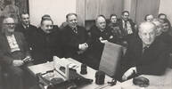 Beratung sowjetdeutscher Schriftsteller in Moskau, 9.-11. Januar 1980.&nbsp;Foto: David Neuwirt.
